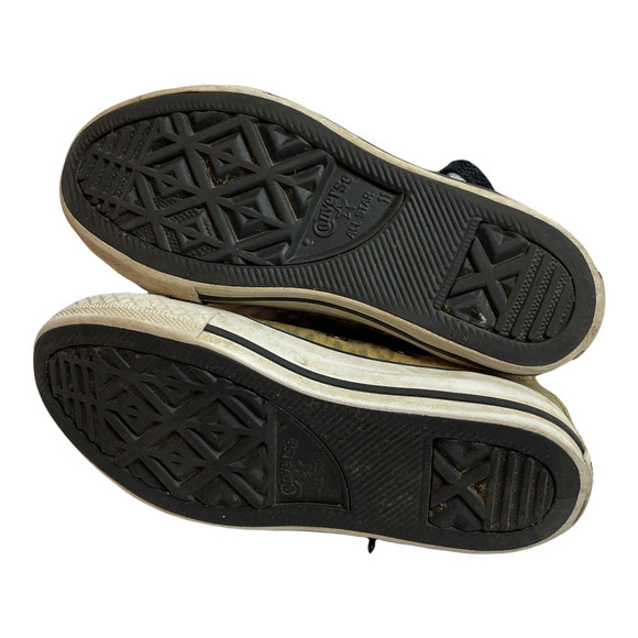 Converse Tan Leopard Print Suede High Top Sneakers Youth Size 11 - Picture 6 of 10